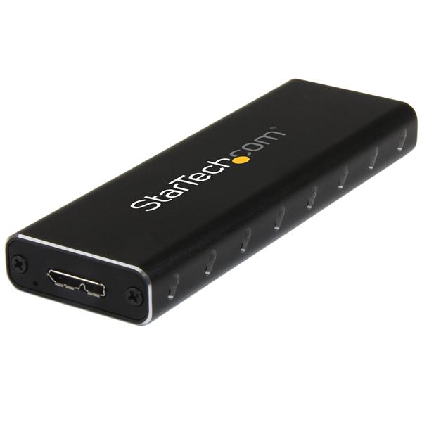 Startech.com SM2NGFFMBU33 Box Alloggio USB 3.0 esterno per SSD SATA M.2 - Convertitore NGFF di unità SSD con UASP - Box portabile M.2 NGFF a USB3.0 SSD