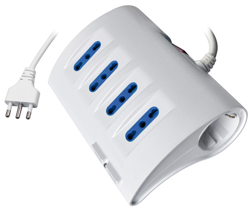 Multipresa da scrivania con 5 prese + 2 USB,  Mod. SL2604