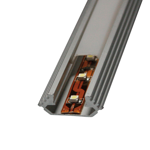 Profilo alluminio per stripled da 10mm copertura opale piana 2mt. LR41-COVER MKC Light