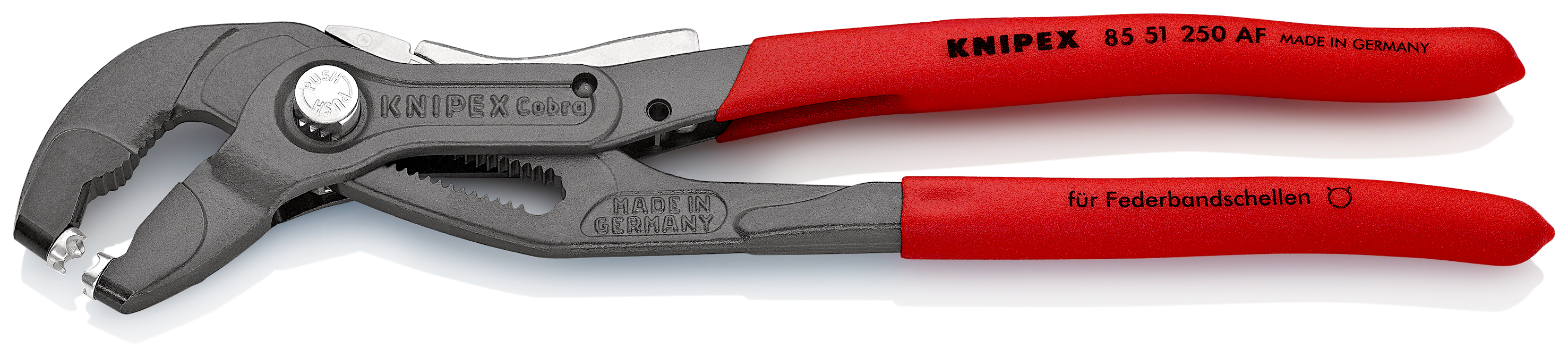 Pinza per fascette elastiche con fermo d 85 51 250 AF