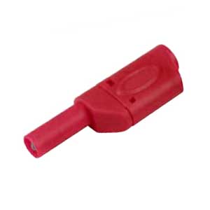 Spina Banana Professionale Di Sicurezza Ø4mm Rossa BA/445R-I