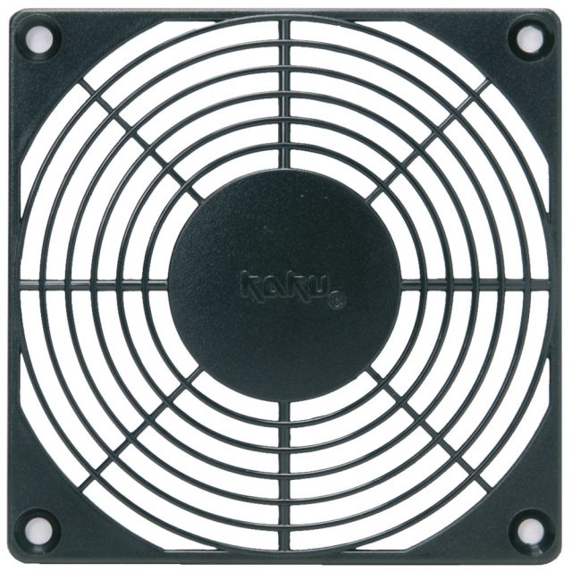 Griglia in metallo nera 120x120mm Omega