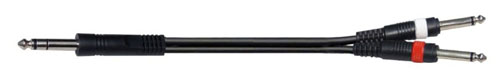 Cavo jack 6,3 m stereo - 2x jack m 1,5m JJJ-15BK