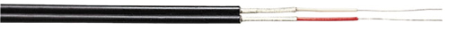 Piattina schermata 2 x 008 nera MKC MKC117N
