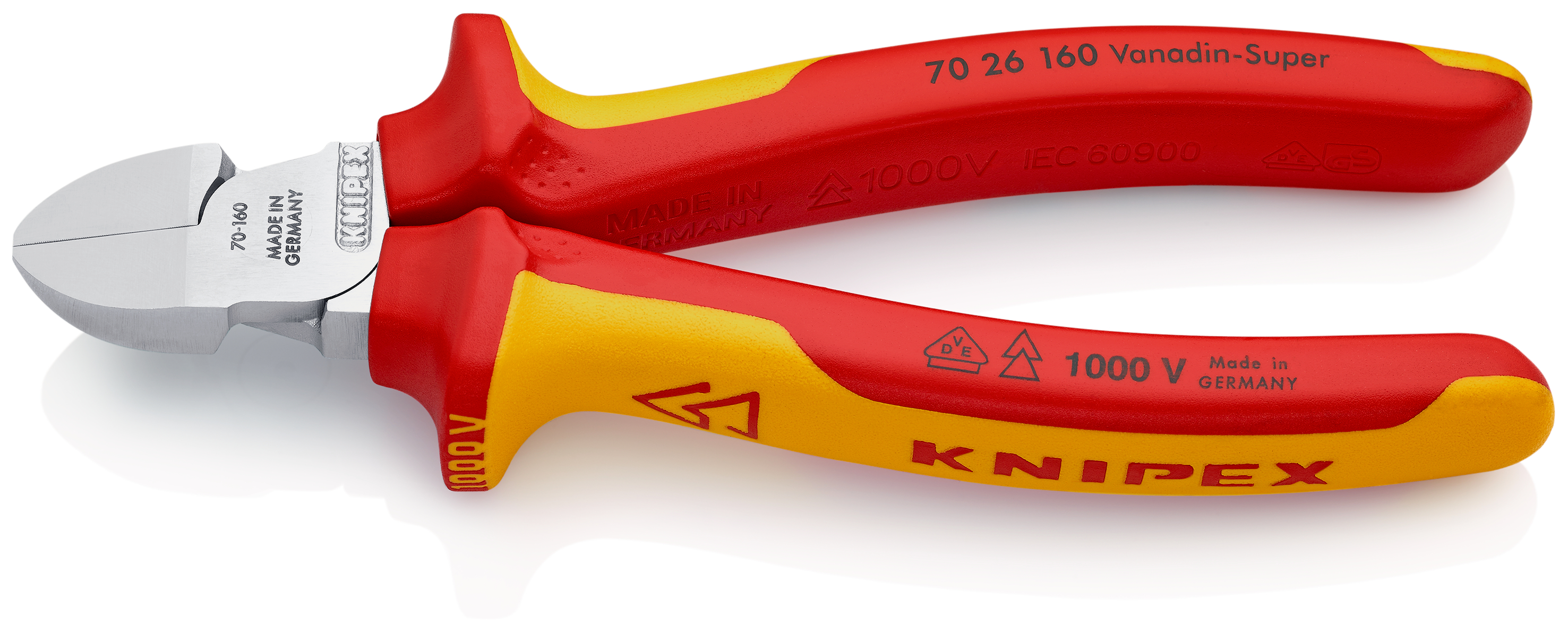 Tronchese laterale per meccanica 70 26 160, isolamento a 1000V