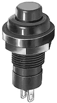 Interruttore a puls. unip. on-off alt. con ritenuta 3a-125v rosso DS-282 Miyama