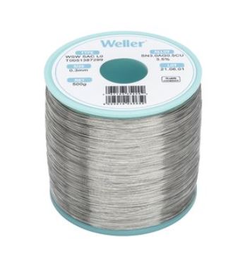 WSW SAC L0 Filo saldante, Ø 0,3 mm, 500 gr T0051387299 - Weller
