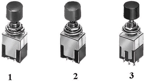 Deviatore a pulsante unip. on-on in deviazione 3a-125v nero miyama DS-196 Miyama