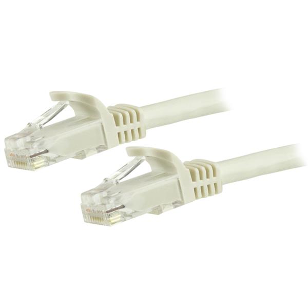 Startech.com N6PATC3MWH Cavo patch antigroviglio UTP RJ45 Cat6 Gigabit 3 m bianco