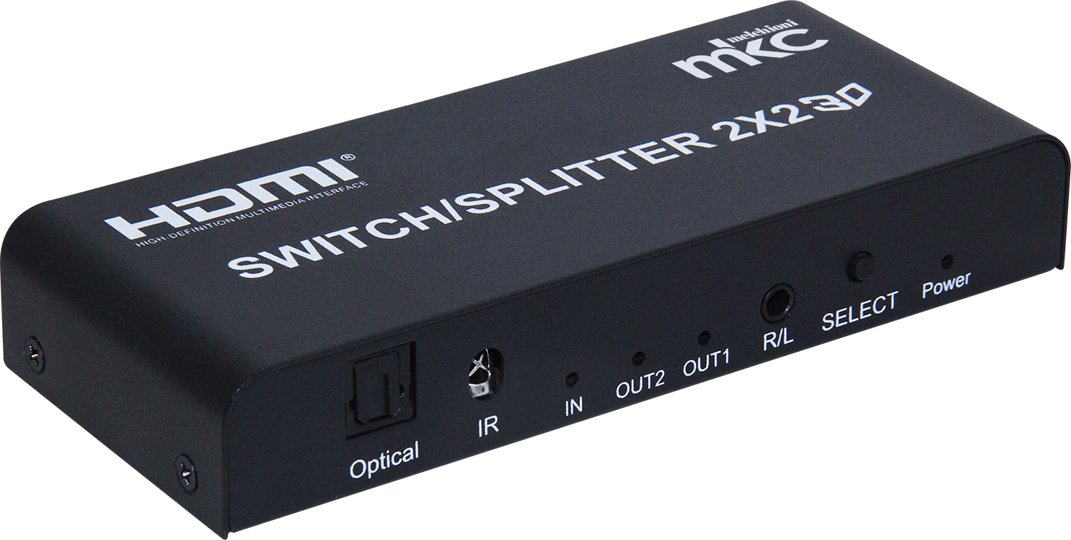 Divisore/Selettore HDMI 4K 60Hz V2.0a 2IN x 2OUT mod. MK-SS2-2-V2.0