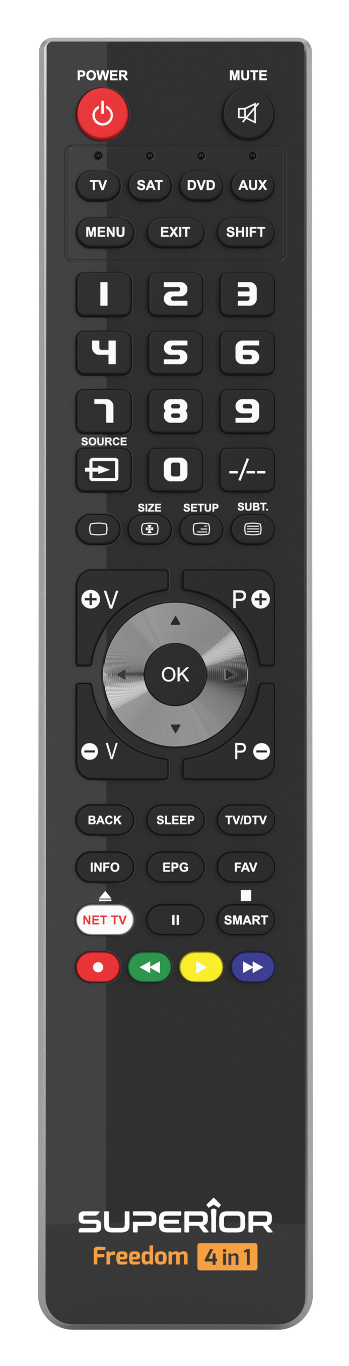 Telecomando programmabile via micro usb a 4 banchi di memoria FREEDOM 4:1