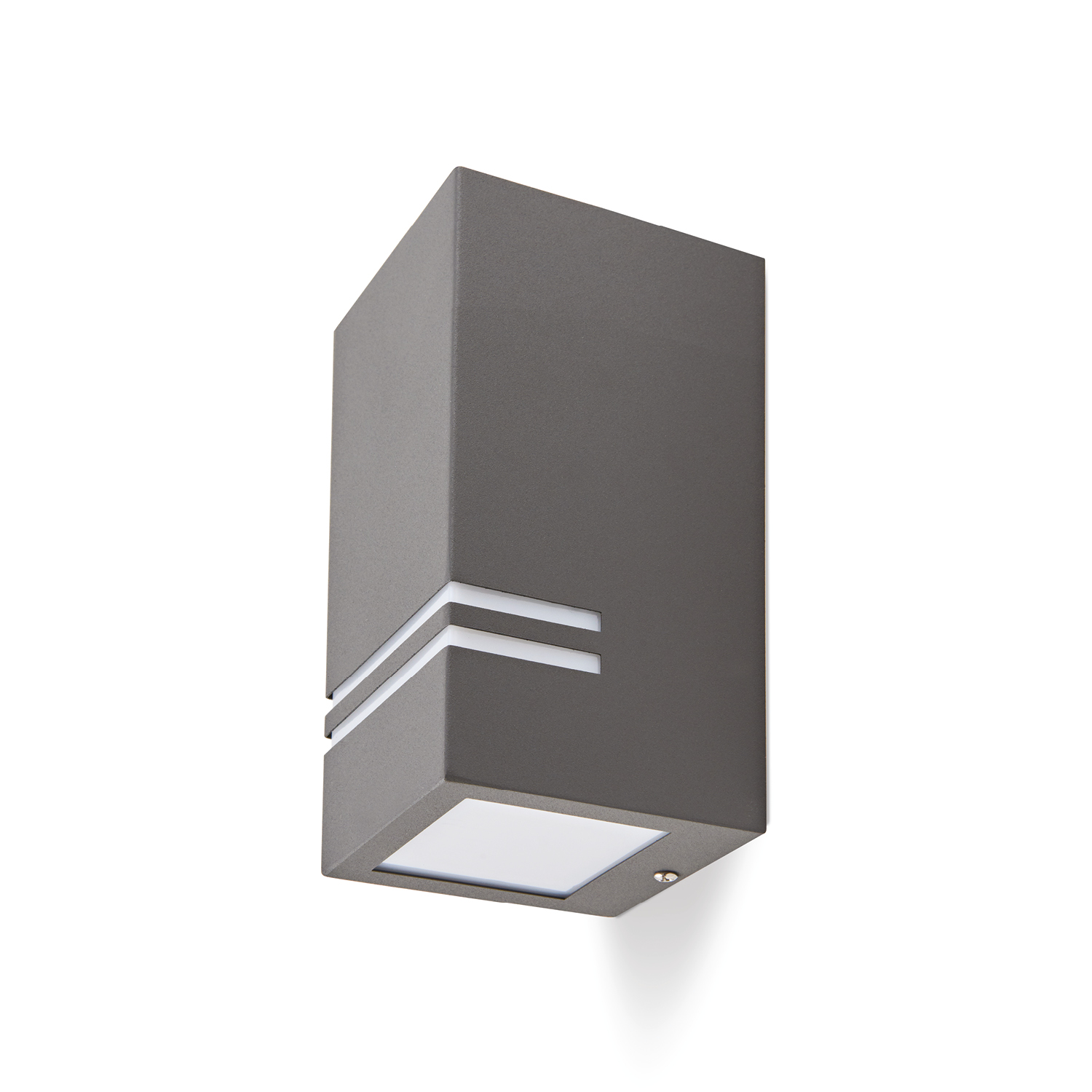 QUAZAR 11 - applique da esterno monoemissione 1xGU10 IP44 grigia, KOBI