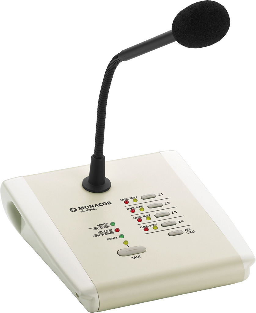 PA-4000RC - Microfono da scrivania PA