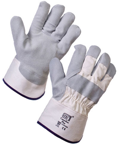 Guanti in pelle cromata Rigger taglia 10/L