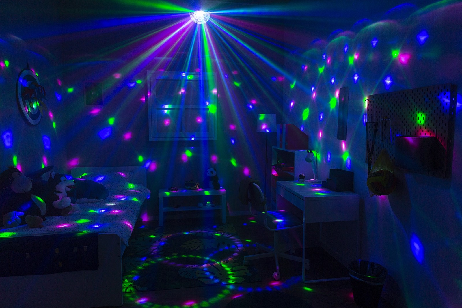 Mini Star Ball DMX LED 9 colori, Mod. JB90R