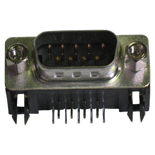 Connettore serie d a 90 per c.s. 9poli maschio DMR-9P-TRAY