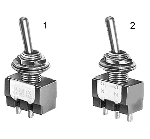 Interruttore miniatura a leva unipolare on-off 6a-125v FR5001