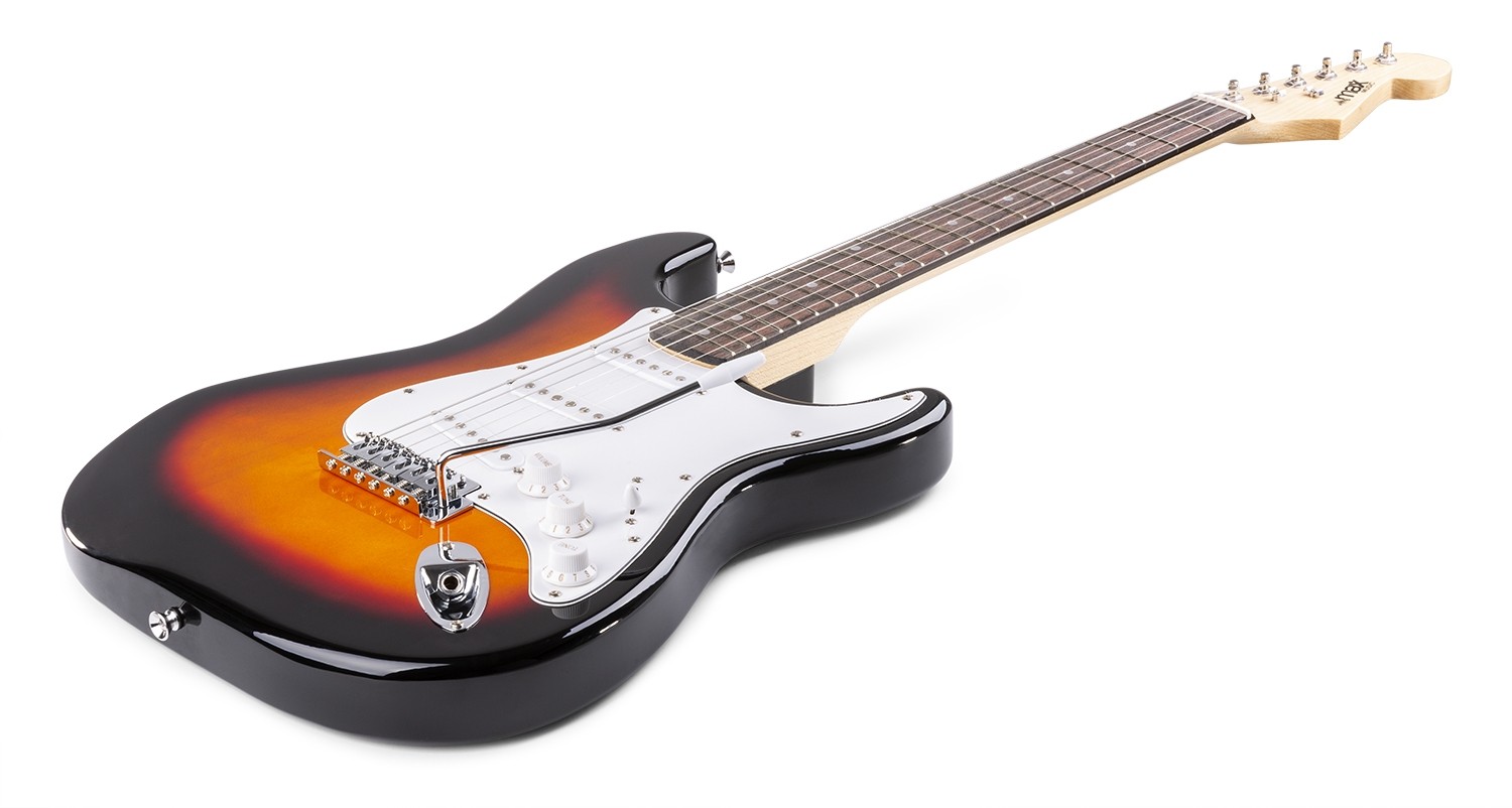 Set Chitarra elettrica + Amplificatore + Accessori Mod.Gig Kit sunburst