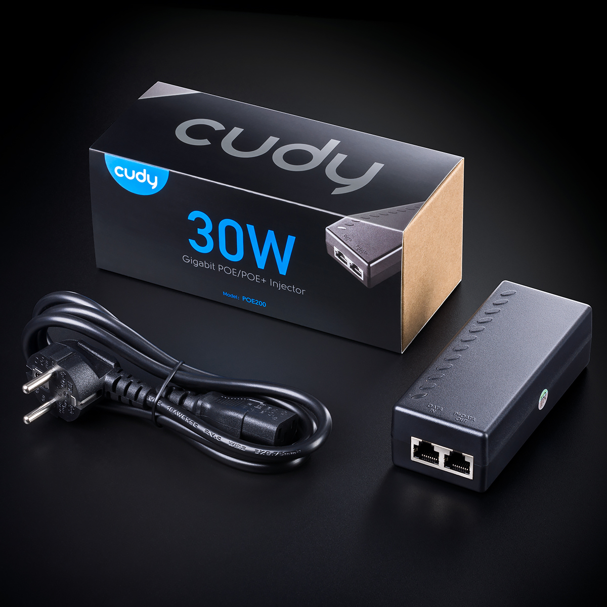 POE200 - 30W Gigabit PoE+/PoE Injector