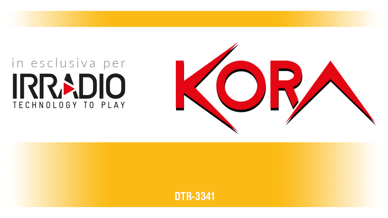 Decoder digitale terrestre IRRADIO KORA DTR-3341 dvb-t2 hevc h.265 60hz, 10bit