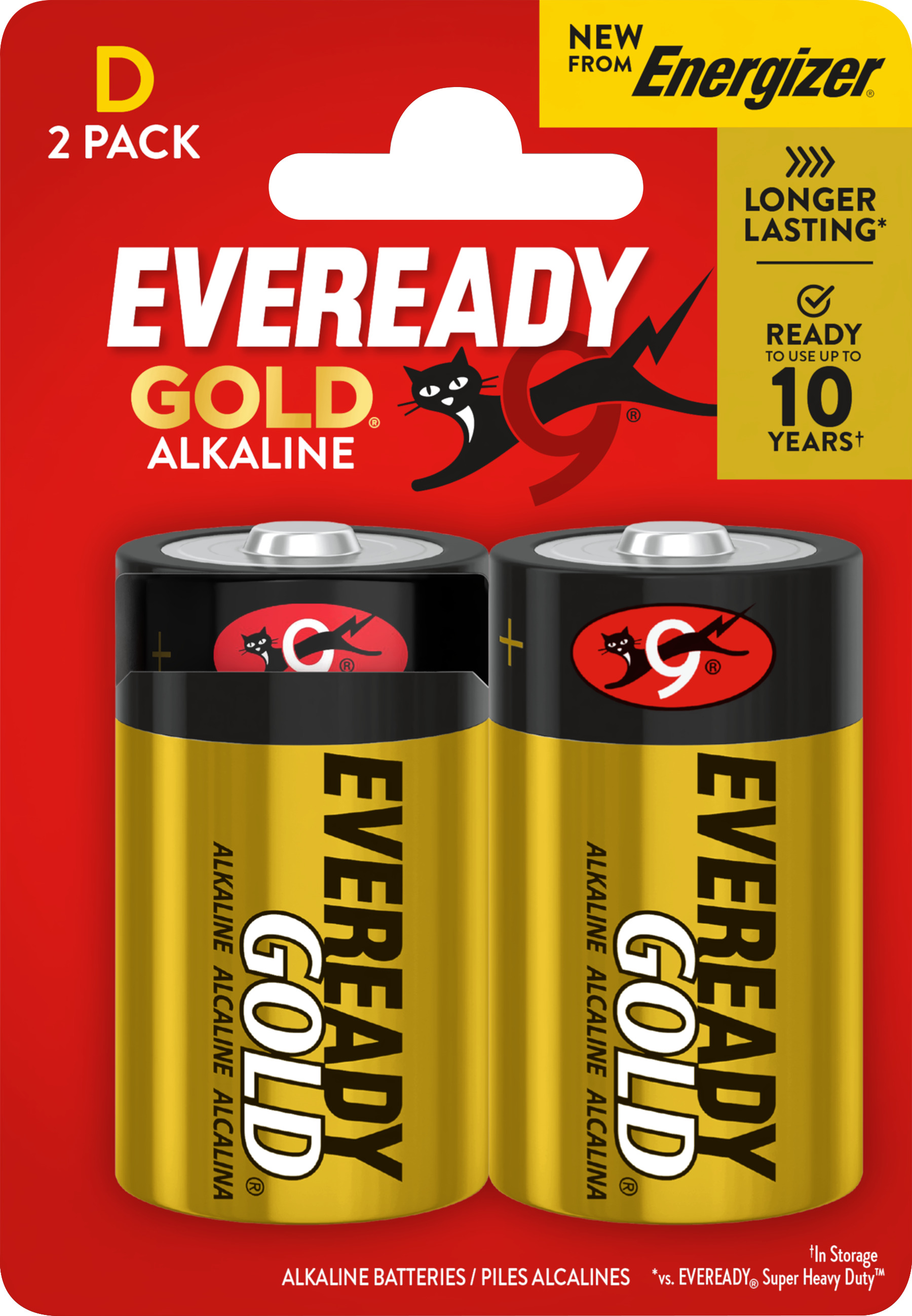 Eveready Gold D blister da 2 pezzi