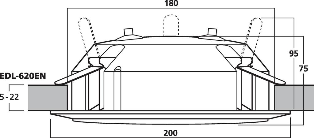 EDL-620EN - Altoparlante da soffitto PA