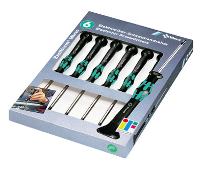 Set cacciaviti 6pz 'Kraftform' elettronica