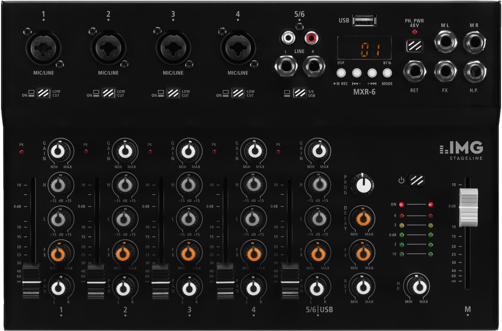 MXR-6 - Mixer Audio a 6 Canali
