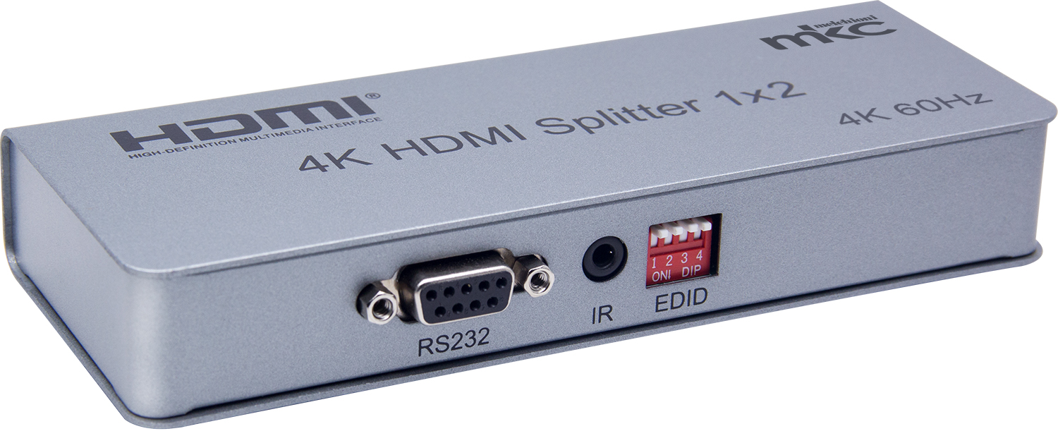 Divisore HDMI 4K 60Hz V2.0 EDID 1IN x 2OUT mod. MK-911-2plus