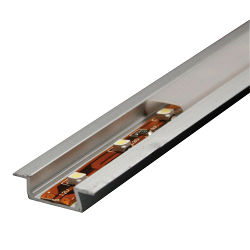 Profilo alluminio per stripled da 10mm copertura opale piana 2mt. MKC 499047121