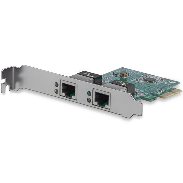 Startech.com ST1000SPEXD4 Scheda di Rete Ethernet PCI express a 2 porte RJ45 da 1 Gbps - Adattatore PCIe NIC Gigabit Ethernet 802.3ab