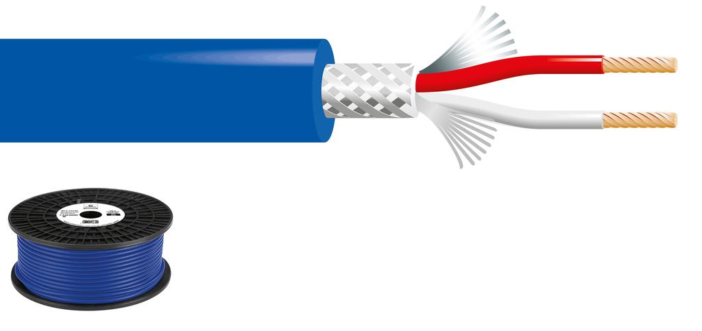 MLC-152/BL - Cavo microfonico 100m 2x0,22mm