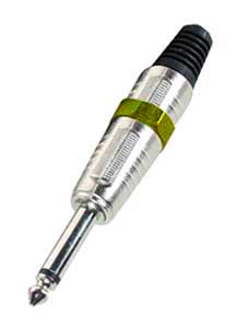 Spina Mono Ø6,35 Ring Giallo SP/577G-C