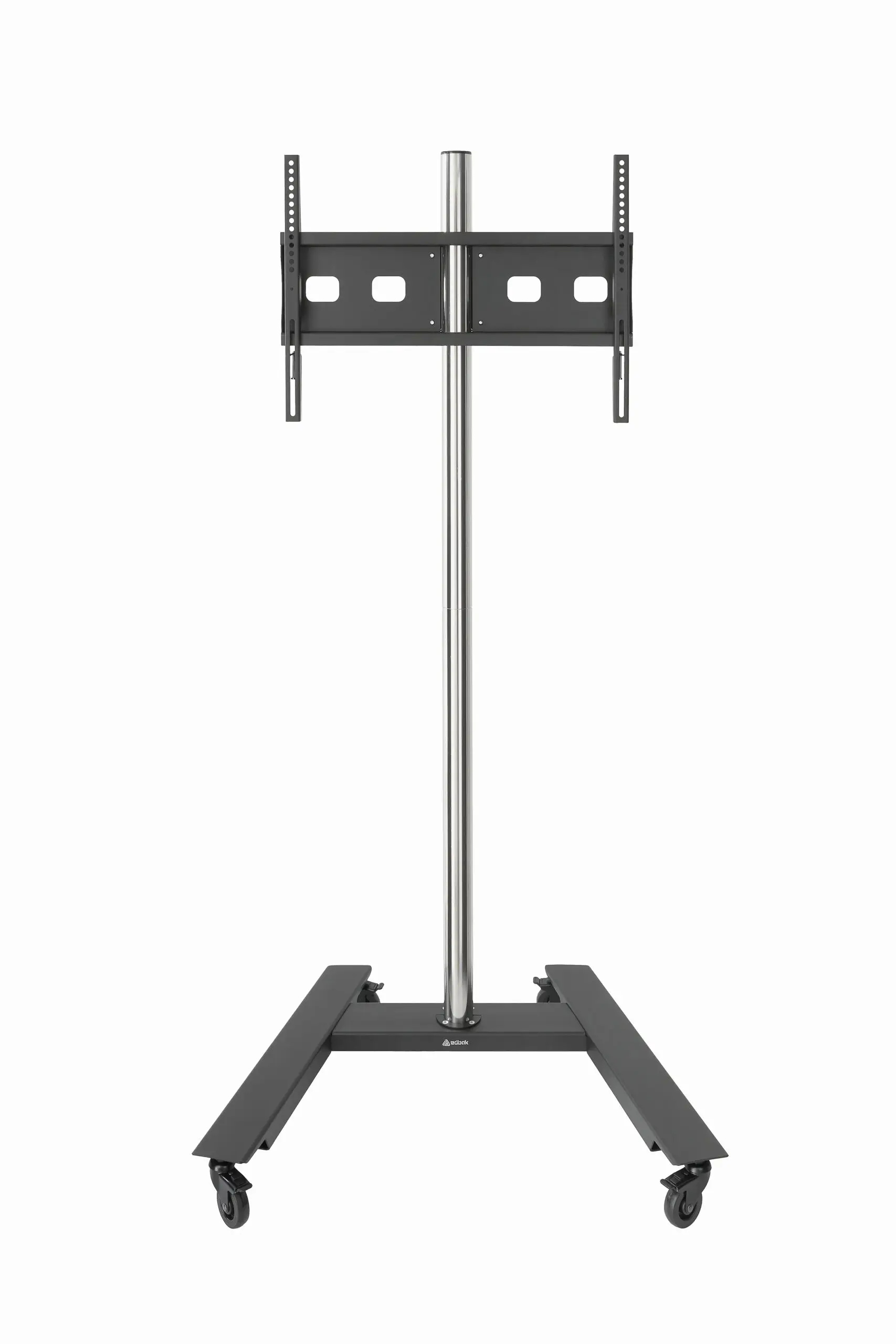 TR5E - Trolley a schermo piatto per un 42”-60” con palo sdoppiato, nero