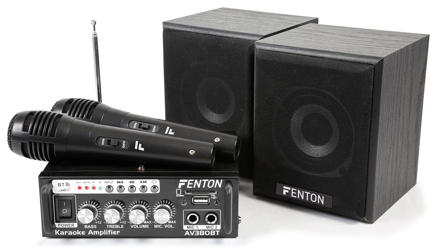 Set Audio Karaoke plug and play con USB-SD-BT AV380BT