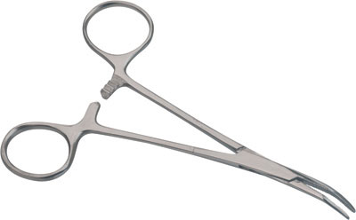 Pinza emostatica 5" becchi curvi