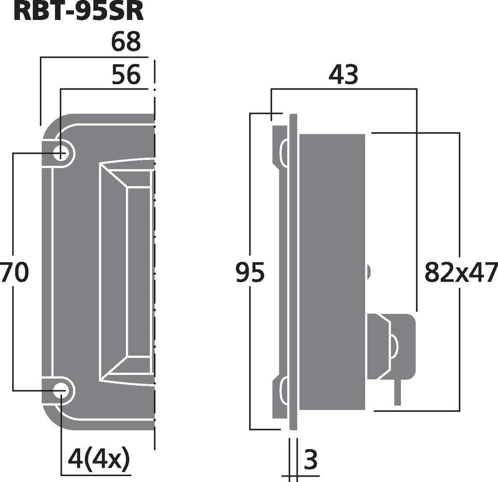 RBT-95SR - Tweeter a Nastro