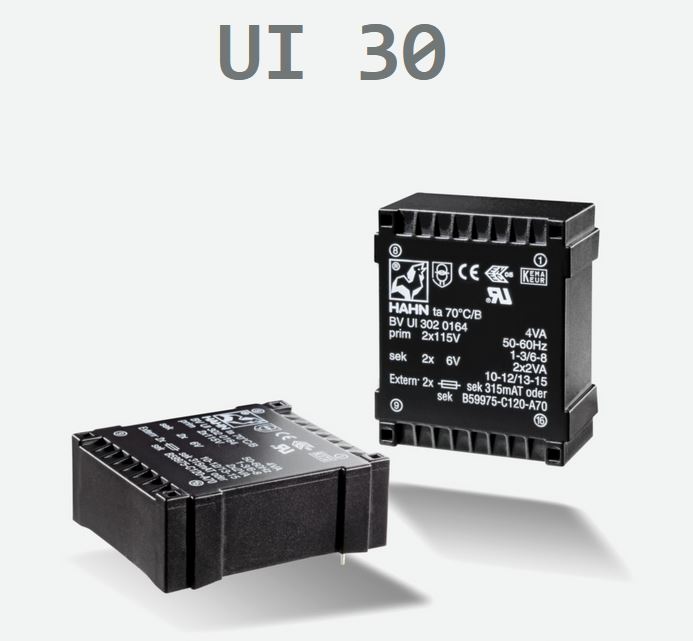 TRASFORM. BVUI3030001 TRAFO P: 2x110V S:2x6V/6,0VA