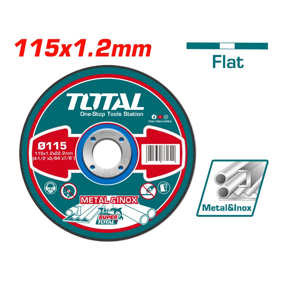 Disco per Metallo e Inox - 115*1,2mm TAC2211151