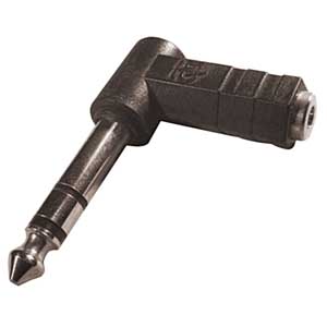Adattatore 90° Spina Stereo 6,35-Presa Stereo 3,5 AD/663-C