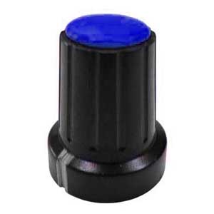 Manopola A Mandrino 19x23 Ø6 Blu MA/1117B