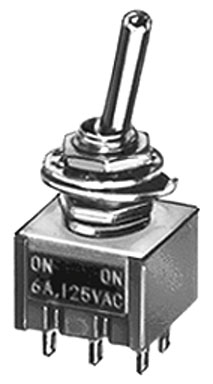 Deviatore miniatura a leva unip. on-on 6a-125v miyama MS-500 A-B SWITCH Miyama