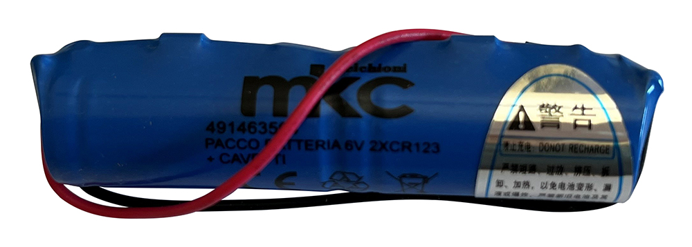 PACCO BATTERIA 6v 2XCR123 + CAVETTI MKC