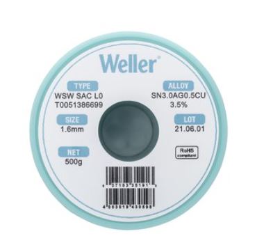 WSW SAC L0 Filo saldante, Ø 1,6 mm, 500 gr T0051386699 - Weller