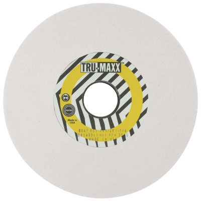 Ruota abrasiva bianca 7X1/2X1-1/4 28A46K Tru-Maxx, ossido di alluminio