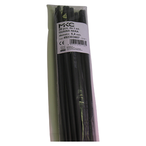 Guaina nero 6,4mm 1 mt (20 pz) MKC 9968351