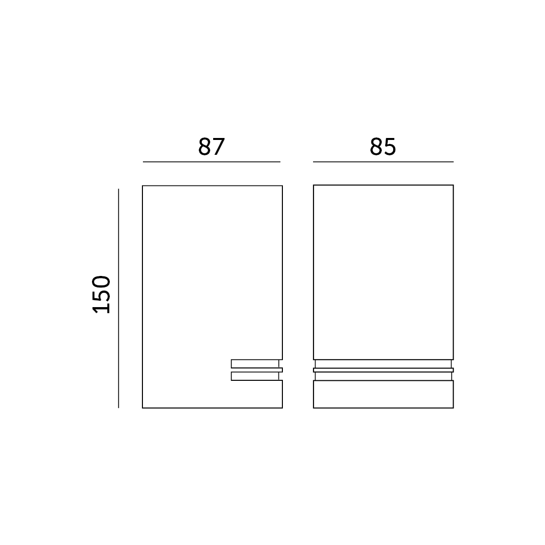 QUAZAR 11 - applique da esterno monoemissione 1xGU10 IP44 grigia, KOBI