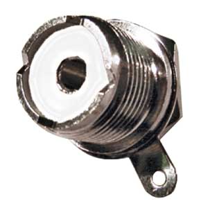 Presa Da Pannello UHF Con Dado A Saldare Teflon SO/239D-I