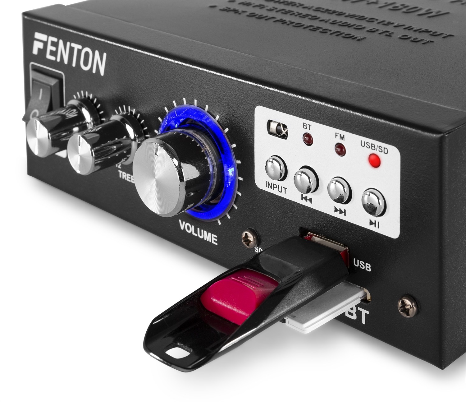 Mini Amplificatore 2x40W con BT / SD / USB / MP3 / FM AV360BT