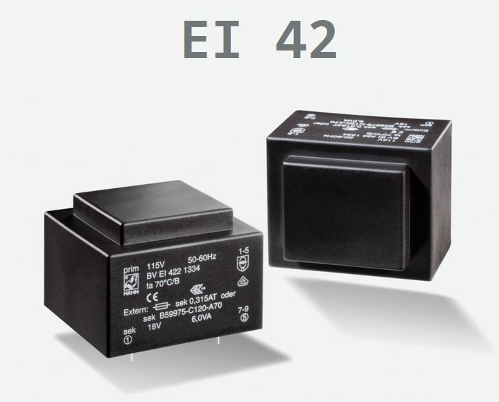 TRASFORM. BVEI4221349 TRAFO P: 115V S:15V/6,0VA